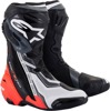 Supertech R V2 Street Boots - Size 9 - Black, Fluo Red, White, & Gray
