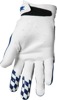 Thor Hallman Digit Gloves Men's Medium Navy/White - Vintage inspired MX gloves