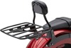 Sissy Bar Luggage Rack - Wide Tube Luggage Rack Black Sissy Bar Luggage Rack - Wide Tube Luggage Rack Black
