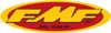 FMF 23 Inch Oval Trailer Sticker Yellow Red XL Vinyl Decal - Large FMF oval trailer sticker in yellow/red, 23 in.