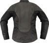 ICON Women's Overlord3 Leather Jacket Black M - Women's sport leather jacket in Black, size M