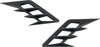 Show Chrome Front Fender Vent Accent Black â€“ 52-959BK
