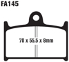 Superbike Organic Front Brake Pads Set - For 88-93 GSXR750, 89-92 GSXR1100, 92-93 GSXR600 & More