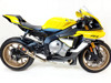 Black Center GP Race Slip On Exhaust - For 15-22 Yamaha R1