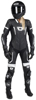Women's Apex V1 RR Leather One-Piece Race Suit Black/White Large