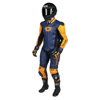 Men's Apex V1 RR Leather One-Piece Race Suit Orange/Blue X-Large