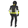 Men's Apex V1 RR Leather One-Piece Race Suit HiViz/Grey Large