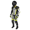 Men's Apex V1 RR Leather One-Piece Race Suit HiViz/Grey Large