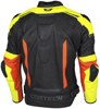 Men's Apex V1 Leather Armored Riding Jacket Fluo.Red/HiViz Large