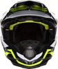 6D ATR-2 Drive Helmet XS White Neon Yellow Black Unisex - XS offroad helmet, Drive graphic, White/Neon Yellow/Black