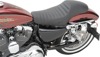 Americano Pleated 2-Up Seat - Black - For 04-20 Harley XL