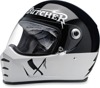 Lanesplitter Full Face Motorcycle Helmet - Bk/Wt "Rusty Butcher" 2X-Large Lanesplitter Full Face Motorcycle Helmet - Bk/Wt "Rusty Butcher" 2X-Large
