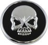 Drag Specialties Skull Gas Cap Black Chrome Vented Harley-Davidson For 1996-Up