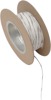 White / Brown 18 Gauge Color Match Primary Wire - 100' Spool