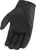 ICON Hooligan CE Women's Gloves Black Large - Sport riding gloves for women, size Large, Black