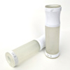 D3 Motorcycle Grips - Clear w/ White Metal Trim, 7/8" bars w/ Twist Throttle D3 Motorcycle Grips - Clear w/ White Metal Trim, 7/8" bars w/ Twist Throttle