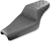 Step-Up Rear Lattice Stitch 2-Up Seat - Black - For 05-20 Harley XL w/ 3.3 gal tank Step-Up Rear Lattice Stitch 2-Up Seat - Black - For 05-20 Harley XL w/ 3.3 gal tank