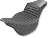 Step-Up Tuck and Roll 2-Up Seat - Black - For Harley FLH FLT Step-Up Tuck and Roll 2-Up Seat - Black - For Harley FLH FLT