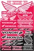 Factory Effex Universal Graphic Kit Hon CRF Sticker Sheet