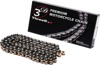 EK 520 RV3D NX2-Ring Drive Chain 120L Black/Gold - 120-link NX2-ring chain in black/gold