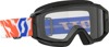 Scott Primal Youth Motocross Goggles Black Clear Lens - Youth size, clear lens, black frame motocross goggles