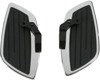 Swept Driver Floorboards Chrome/Black - For 04-09 Honda VTX1300C Swept Driver Floorboards Chrome/Black - For 04-09 Honda VTX1300C