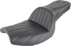 Step-Up Lattice Stitched 2-Up Seat - Black - For 82-94 Harley FXR Step-Up Lattice Stitched 2-Up Seat - Black - For 82-94 Harley FXR