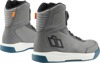 ICON Overlord Vented CE Boots Gray/Teal/White Size 13 - Ventilated CE-certified riding boots