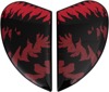 ICON Airform Helmet Side Plates Lycan Red One Size - Replacement side plates for Icon Airform helmets