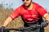 Thor Intense Assist Chex Jersey Black/Red Men's Small - Short-sleeve MTB jersey in Black/Red, Men's Small