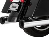 Eliminator 400 Chrome Black Tip Dual Slip On Exhaust - For 17-21 Harley Touring