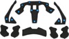 100% Trajecta Helmet Liner Black XL Adult - Replacement liner for 100% Trajecta helmets XL