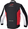 Alpinestars Monza Sport Jacket XL Black/Bright Red/White Men's - Textile riding jacket with armor, size XL, Black/Red/White