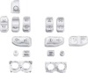 Drag Specialties Switch Cap Kit Chrome For Harley FLHTK Ultra Limited - Chrome switch cap kit For Harley FLHTK Ultra Limited