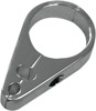 Drag Specialties Dual Cable Clamp Chrome 1 in Diameter - Chrome billet aluminum dual cable clamp, 1 in