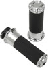 Arlen Ness Cable Style Fusion Series Grips Chrome Bevelled