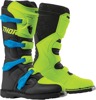 Blitz XP Dirt Bike Boots - Black & Flo Acid MX Sole Men's Size 10