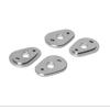DRC Flasher / Turn Signal Holder Plates For Yamaha / Kawasaki - Silver - DRC Flasher Holder Plates DRC Flasher / Turn Signal Holder Plates For Yamaha / Kawasaki - Silver - DRC Flasher Holder Plates