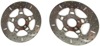 5 Button Floating Brake Rotors - Polished Center Front Set 5 Button Floating Brake Rotors - Polished Center Front Set