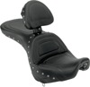 Explorer Special Studded 2-Up Seat Black Gel w/Backrest - For 00-07 FXSTD Explorer Special Studded 2-Up Seat Black Gel w/Backrest - For 00-07 FXSTD
