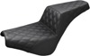 Step-Up Lattice Stitched 2-Up Seat - Black - For 18-20 Harley FXBB Step-Up Lattice Stitched 2-Up Seat - Black - For 18-20 Harley FXBB