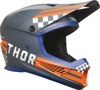 Thor Sector 2 Combat Helmet Matte Gray/Orange/Blue M - MX helmet with Combat graphic