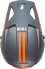 Thor Sector 2 Combat Helmet Matte Gray/Orange/Blue M - MX helmet with Combat graphic