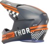 Thor Sector 2 Combat Helmet Matte Gray/Orange/Blue M - MX helmet with Combat graphic