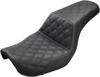 Step-Up Lattice Stitched 2-Up Seat - Black - For 04-05 Harley FXD Step-Up Lattice Stitched 2-Up Seat - Black - For 04-05 Harley FXD