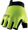 100% Exceeda Fingerless Gloves Fluorescent Yellow Black M Unisex - Fingerless cycling gloves in yellow/black, size M