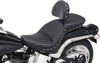 Explorer Special Studded 2-Up Seat Black Gel w/Backrest - For 00-06 HD Softail Explorer Special Studded 2-Up Seat Black Gel w/Backrest - For 00-06 HD Softail
