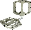 Renthal Revo-F Flat Pedals Silver/Gold Pair - Flat pedals, aluminum, silver/gold, pair, universal fit