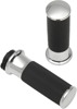 Arlen Ness Cable Style Fusion Series Grips Chrome Smoothie