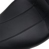 Outcast Carbon Fiber Vinyl 2-Up Seat w/Backrest - For Harley FLH FLT